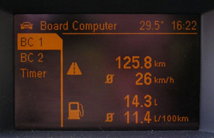 Экран БК на Opel Astra H