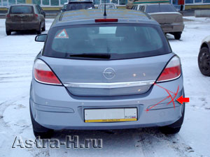 Установка парктроника в Opel Astra