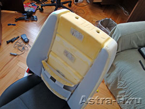 Установка вибромассажа в штатные кресла Opel Astra
